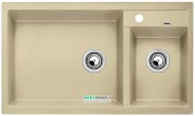 Мойка для кухни прямоугольная BLANCO METRA 9 SILGRANIT  врезная  чаша слева  шампань 513946