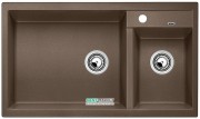 Мойка для кухни прямоугольная BLANCO METRA 9 SILGRANIT  врезная  чаша слева  мускат 521900
