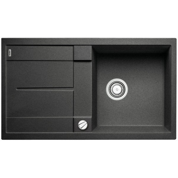 Мойка для кухни прямоугольная Blanco METRA 5 S-F клапан-автомат  антрацит 519097