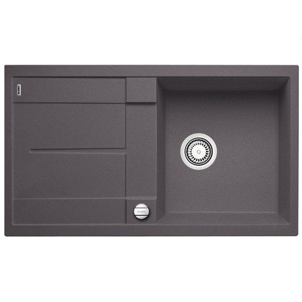 Мийка для кухні прямокутна Blanco METRA 5 S-F клапан-автомат темна скеля 519102