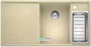 Мойка для кухни прямоугольная BLANCO Axia III 6S SILGRANIT врезная  с клапаном-автоматом  шампань 523479
