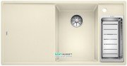 Мойка для кухни прямоугольная BLANCO Axia III 6S SILGRANIT врезная  с клапаном-автоматом  жасмин 523467