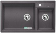 Мойка для кухни прямоугольная BLANCO METRA 9 SILGRANIT  врезная  чаша слева  темная скала 518886