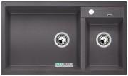 Мойка для кухни прямоугольная BLANCO METRA 9 SILGRANIT  врезная  чаша слева  темная скала 518886