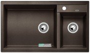 Мойка для кухни прямоугольная BLANCO METRA 9 SILGRANIT  врезная  чаша слева  кофе 515050