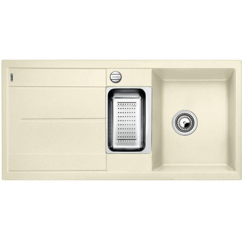 Мойка для кухни прямоугольная Blanco METRA 6 S-F искусственный гранит  2 чаши  жасмин 519116