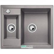 Мойка для кухни прямоугольная Blanco METRA 6 F искусственный гранит  2 чаши  алюметаллик 519135