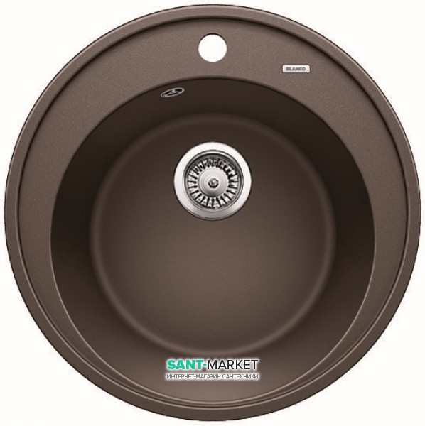 Мийка для кухні кругла Blanco RIONA 45 врізна штучний граніт кави 521401
