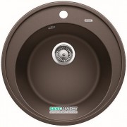 Мийка для кухні кругла Blanco RIONA 45 врізна штучний граніт кави 521401