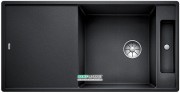 Мийка для кухні прямокутна BLANCO Axia III XL 6S SILGRANIT врізна з клапаном-автоматом антрацит 523510