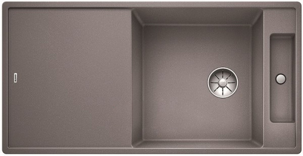 Мийка для кухні прямокутна BLANCO Axia III XL 6S SILGRANIT врізна з клапаном-автоматом алюметаллик 523502