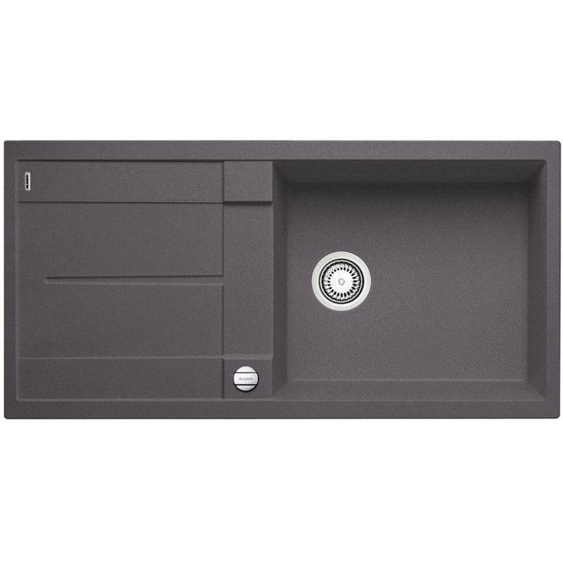Мойка для кухни прямоугольная Blanco METRA XL 6 S-F  искусственный гранит  темная скала 518883