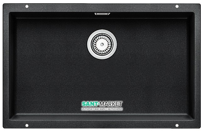 Мойка для кухни прямоугольная BLANCO SUBLINE 700-U SILGRANIT под столешницу  антрацит 523442