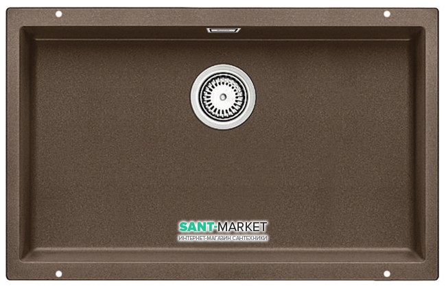 Мойка для кухни прямоугольная BLANCO SUBLINE 700-U SILGRANIT под столешницу  мускат 523450