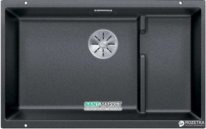 Мойка для кухни прямоугольная BLANCO SUBLINE 700-U Level SILGRANIT под столешницу  антрацит 523538