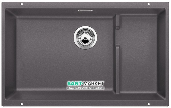 Мийка для кухні прямокутна BLANCO SUBLINE 700-U Level SILGRANIT під стільницю темна скеля 523539