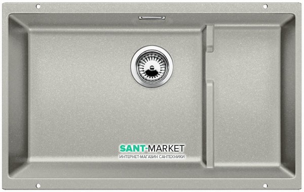 Мийка для кухні прямокутна BLANCO SUBLINE 700-U Level SILGRANIT під стільницю перловий 523541