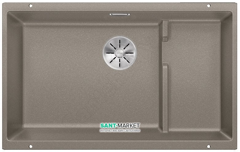 Мойка для кухни прямоугольная BLANCO SUBLINE 700-U Level SILGRANIT под столешницу  серый беж 523545