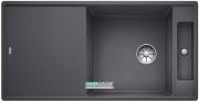 Мойка для кухни прямоугольная BLANCO Axia III XL 6S SILGRANIT врезная  с клапаном-автоматом  темная скала 523511