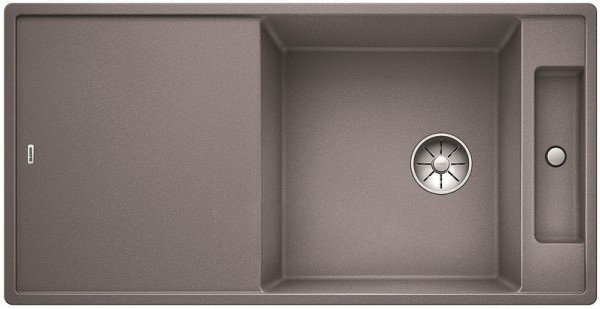 Мийка для кухні прямокутна BLANCO Axia III XL 6S SILGRANIT врізна з клапаном-автоматом алюметаллик 523512