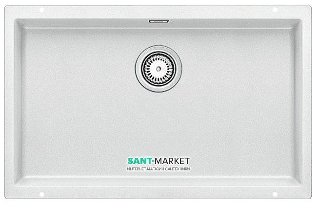 Мойка для кухни прямоугольная BLANCO SUBLINE 700-U SILGRANIT под столешницу  белый 523446