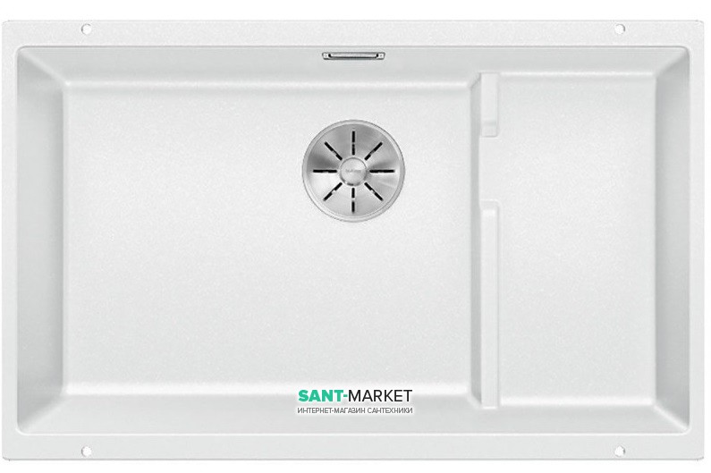 Мойка для кухни прямоугольная BLANCO SUBLINE 700-U Level SILGRANIT под столешницу  белый 523542