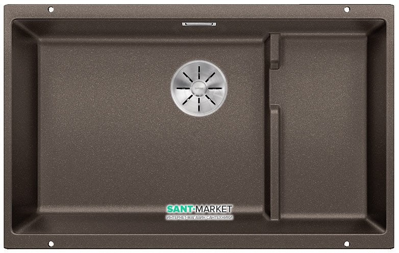 Мийка для кухні прямокутна BLANCO SUBLINE 700-U Level SILGRANIT під стільницю кави 523547