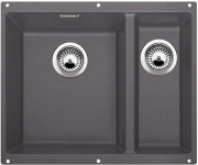 Мийка для кухні прямокутна BLANCO SUBLINE 340/160-U SILGRANIT під стільницю чаша зліва темна скеля 523549