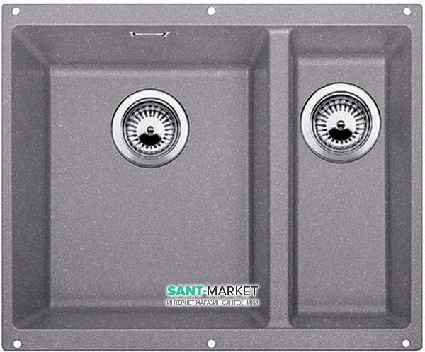 Мийка для кухні прямокутна BLANCO SUBLINE 340/160-U SILGRANIT під стільницю чаша зліва алюметаллик 523550
