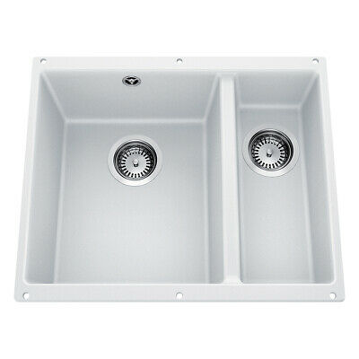 Мойка для кухни прямоугольная BLANCO SUBLINE 340/160-U SILGRANIT под столешницу  чаша слева  белый 523552