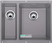 Мойка для кухни прямоугольная BLANCO SUBLINE 340/160-U SILGRANIT под столешницу  чаша справа  алюметаллик 523560