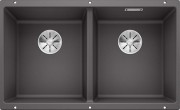Мойка для кухни прямоугольная BLANCO SUBLINE 350/350-U SILGRANIT под столешницу  темная скала 523575