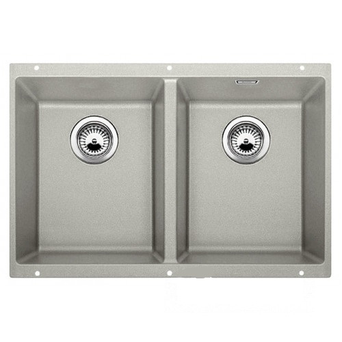 Мийка для кухні прямокутна BLANCO SUBLINE 350/350-U SILGRANIT під стільницю перловий 523577