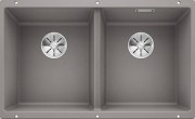 Мойка для кухни прямоугольная BLANCO SUBLINE 350/350-U SILGRANIT под столешницу  серый беж 523581