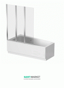 Шторка для асимметричной ванны Kolo Split 120х150 левосторонняя GPNA12222003L