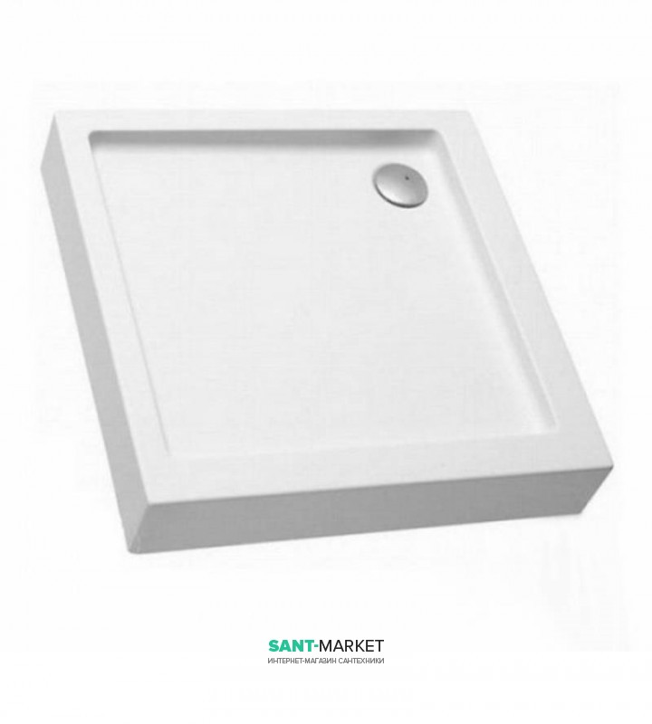 Душовий піддон акриловий Kolo Simplo 80 з інтегрованою панеллю і ніжками білий XBK0681000