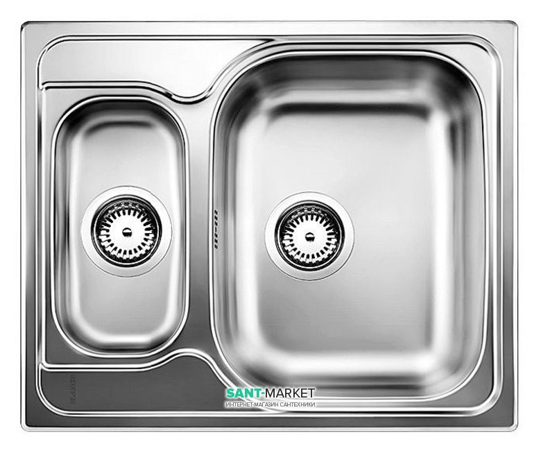 Мойка для кухни квадратная Blanco Tipo 6 Basic нержавеющая сталь матовая 514813
