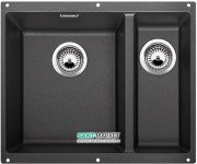 Мойка для кухни прямоугольная BLANCO SUBLINE 340/160-U SILGRANIT под столешницу  чаша слева  антрацит 523548