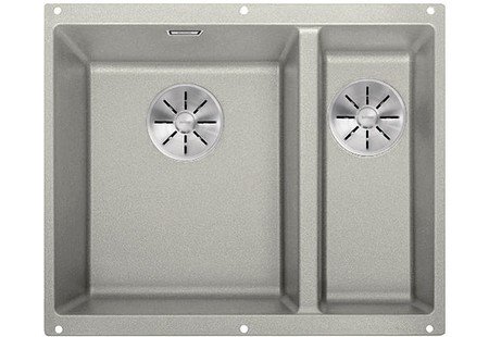 Мойка для кухни прямоугольная BLANCO SUBLINE 340/160-U SILGRANIT под столешницу  чаша слева  жемчужный 523551