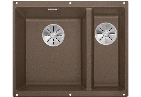 Мийка для кухні прямокутна BLANCO SUBLINE 340/160-U SILGRANIT під стільницю чаша зліва мускат 523555