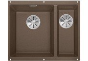 Мойка для кухни прямоугольная BLANCO SUBLINE 340/160-U SILGRANIT под столешницу  чаша слева  мускат 523555