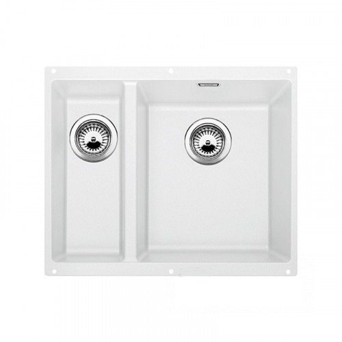 Мойка для кухни прямоугольная BLANCO SUBLINE 340/160-U SILGRANIT под столешницу  чаша справа  белый 523562
