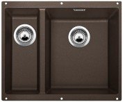Мойка для кухни прямоугольная BLANCO SUBLINE 340/160-U SILGRANIT под столешницу  чаша справа  кофе 523567