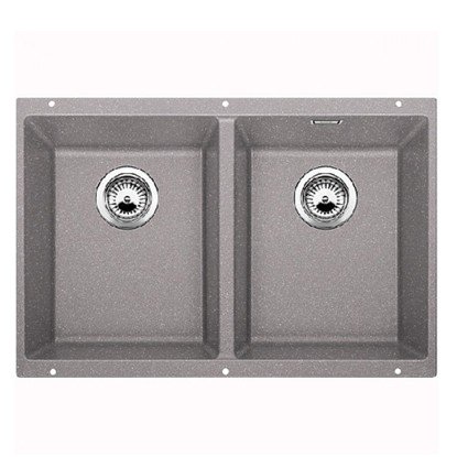 Мийка для кухні прямокутна BLANCO SUBLINE 350/350-U SILGRANIT під стільницю алюметаллик 523576