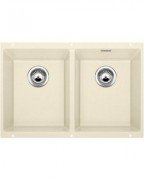 Мийка для кухні прямокутна BLANCO SUBLINE 350/350-U SILGRANIT під стільницю жасмин 523579