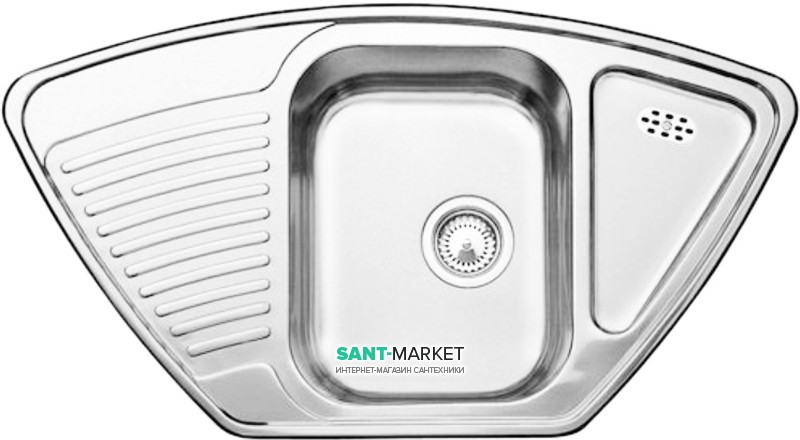 Мойка для кухни угловая Blanco Tipo 9 E нержавеющая сталь матовая 511582