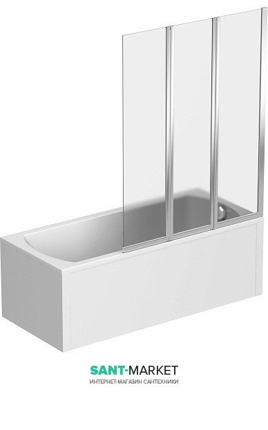 Шторка для прямокутної ванни Kolo Split 120х150 правобічна GPNS12222003R