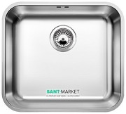 Мойка для кухни квадратная Blanco Supra 450-U нержавеющая сталь полированная 518203