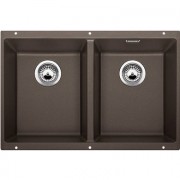 Мойка для кухни прямоугольная BLANCO SUBLINE 350/350-U SILGRANIT под столешницу  кофе 523583