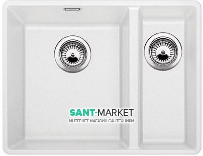 Мойка для кухни прямоугольная BLANCO SUBLINE 340/160-F  искусственный гранит  белый 523571